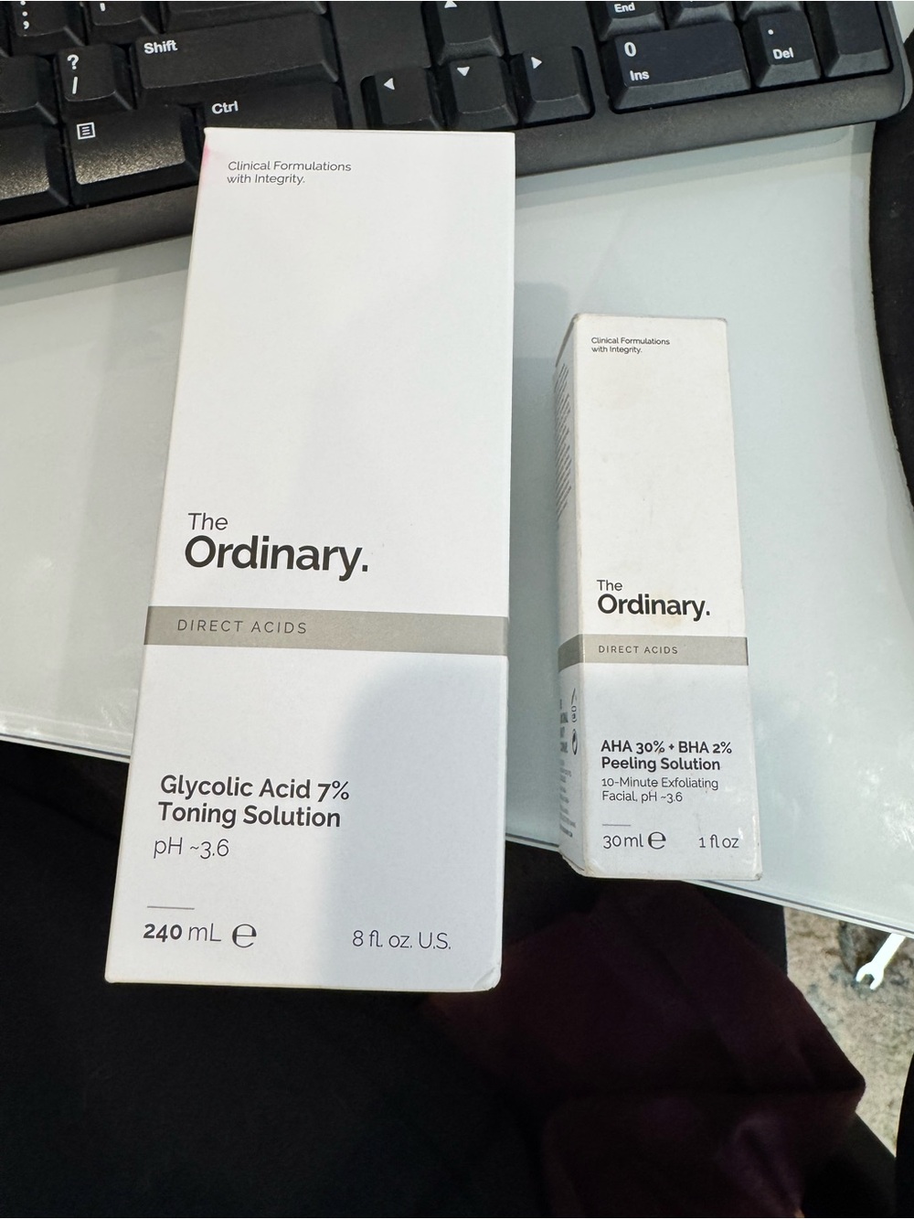 The Ordinary AHA 30% + BHA 2% Peeling Solution and Toning Solution